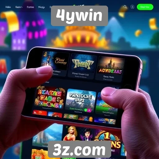 Desempenho do site de jogos 4ywin em dispositivos móveis